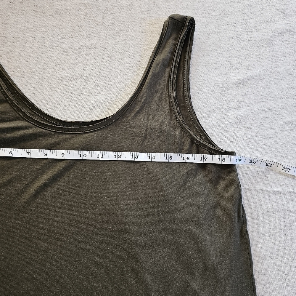 Jackson Rowe Modal Tank Dress Sage Green Size Small - Picture 9 of 13